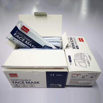 3 laag Volwassen Beschikbaar Medisch Beschermend Masker BFE≥98% 5 Pakken X 10 PCs