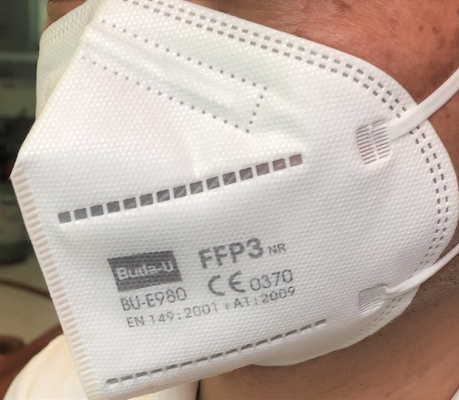 Geen Klepffp3 Gevouwen Masker FFP3 die Half Masker filtreren bij de EU-Norm met Earloops