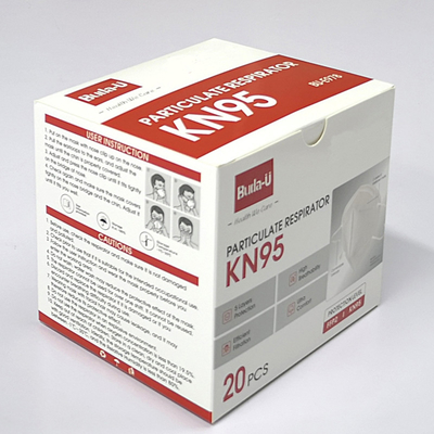 5 laagkn95 Corpusculair Ademhalingsapparaat, KN95-Gezichtsmasker Goedgekeurd FDA
