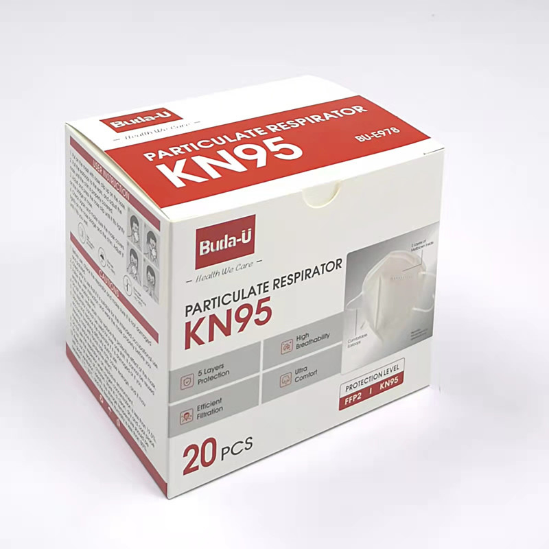 Earloops die KN95-Ademhalingsapparaatmasker met 95%-Filtratieefficiency in reliëf maken