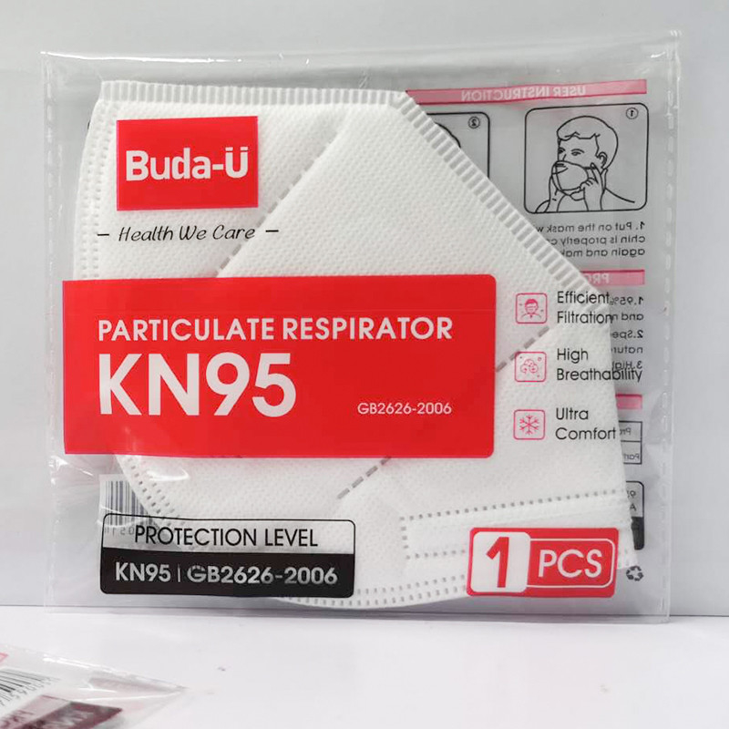 Het vouwen van corpusculair het ademhalingsapparaatmasker van kn95 met Standaard buda-U bu-E978 van GB2626-2019