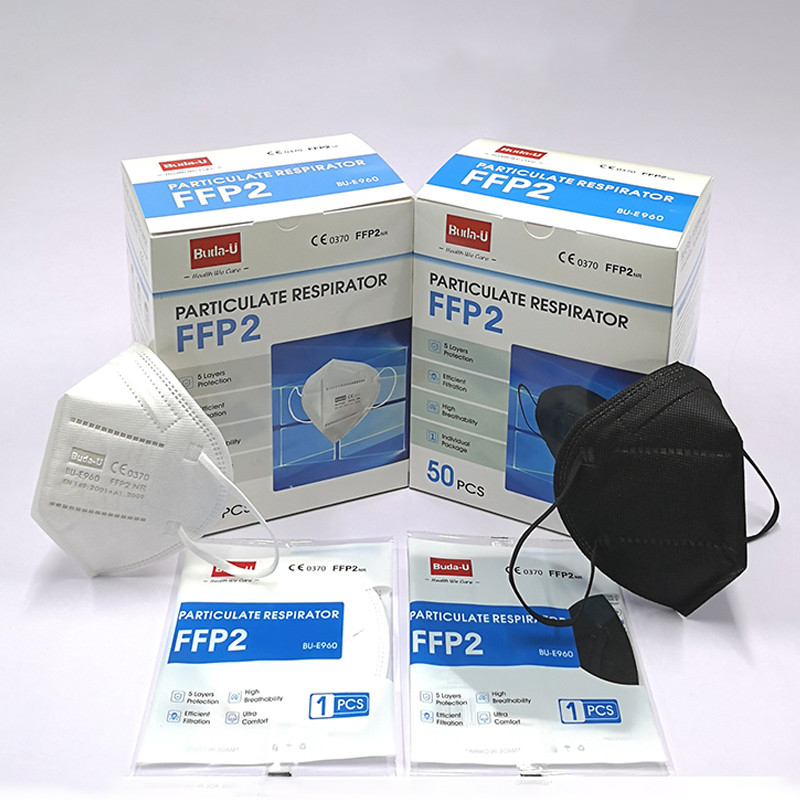 Voldoet het Corpusculaire het Ademhalingsapparaatmasker van bu-E960 5Ply FFP2 NR voor Mannen en Vrouwen, PPE aan Norm