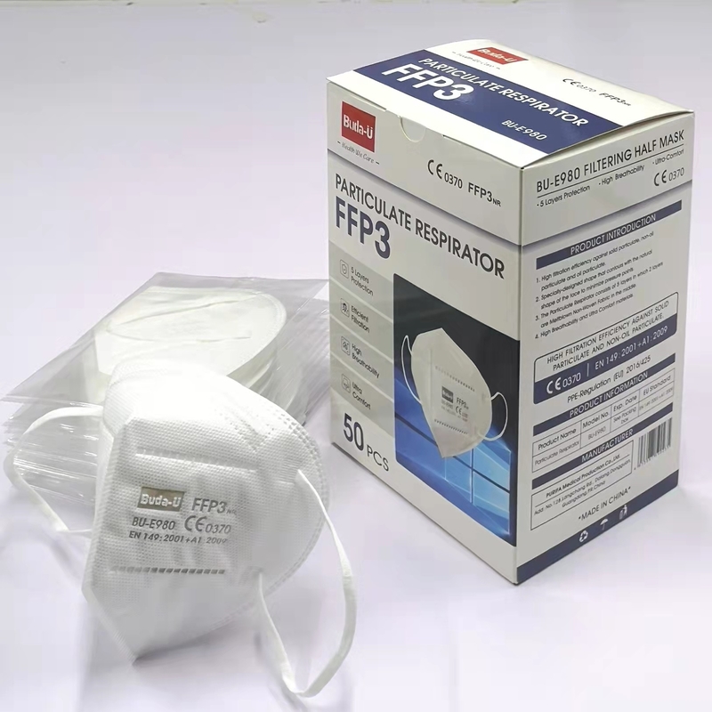 Het niet-geweven Masker van het Stoffengezicht, Beschikbaar Gezichtsmasker, FFP3-Stofmasker, het Corpusculaire Ademhalingsapparaat CE0370, FDA van FFP3