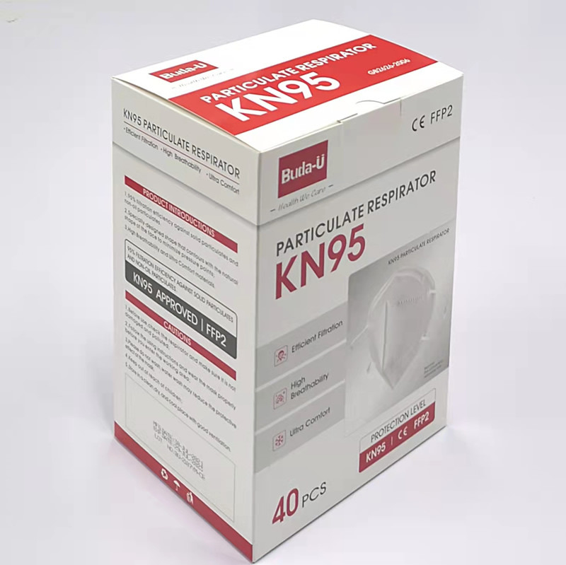 Het wit verklaarde Totale 5 van het Corpusculaire het Ademhalingsapparaatlagen Masker van KN95 voor COVID 19