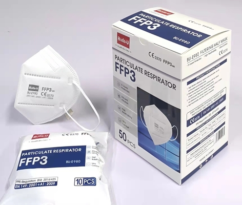 Earloopsffp3 Beschermend Masker, Deeltjes die het Halve Ademhalingsapparaat van het Gezichtsmasker, FFP3-de Filtratieefficiency filtreren van het Gezichtsmasker 99%