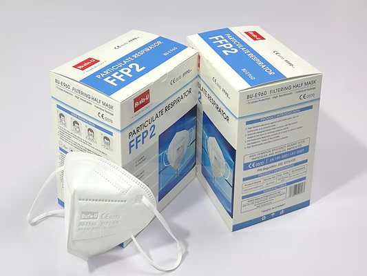 Bu-E960 Volwassen FFP2 NR die Half Gezichtsmasker voor Covid met Ce en Geregistreerd FDA vouwt