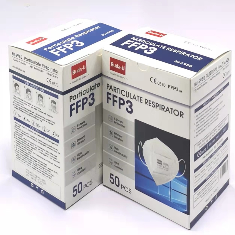FFP3 beschermend Ademhalingsapparaatmasker, FFP3 die Half Masker zonder Klep filtreren, Comfortabele het Dragen Ervaring