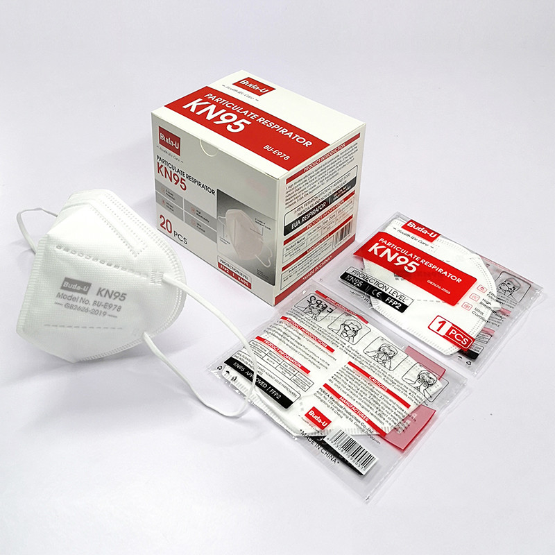 KN95 beschikbaar Corpusculair Ademhalingsapparaatmasker Antipm2.5 met GB2626-2019-Norm